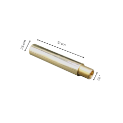 Materials of yesteryear: EXTENSION - 12CM FITTING - 1/2" GLOSSY