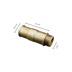Materials of yesteryear: 12CM EXTENSION - 1''1/2 MATTE