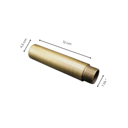Matériaux d'Antan : RALLONGE - RACCORD 18CM - 1 1/4F MAT
