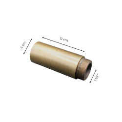 Matériaux d'Antan : RALLONGE - RACCORD 12CM - 1 1/2F MAT