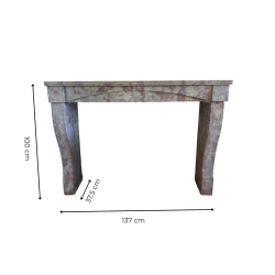 Materials of yesteryear: PIERRE BOURGONE FIREPLACE H100