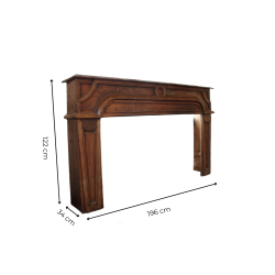 Materials of yesteryear: WOODEN FIREPLACE H122