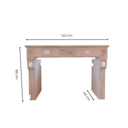 Materials of yesteryear: OLD STONE FIREPLACE H98