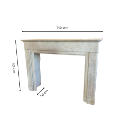 Materials of yesteryear: MARBLE FIREPLACE H101