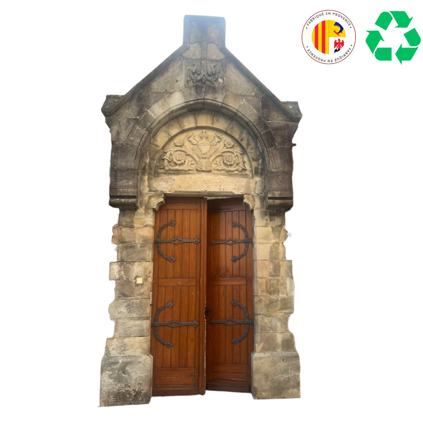 Materials of yesteryear: ENTRANCE DOOR WITH OLD STONE FRAME