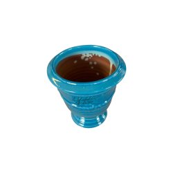 Materials of yesteryear: TURQUOISE ANDUZE VASE N°7 H14