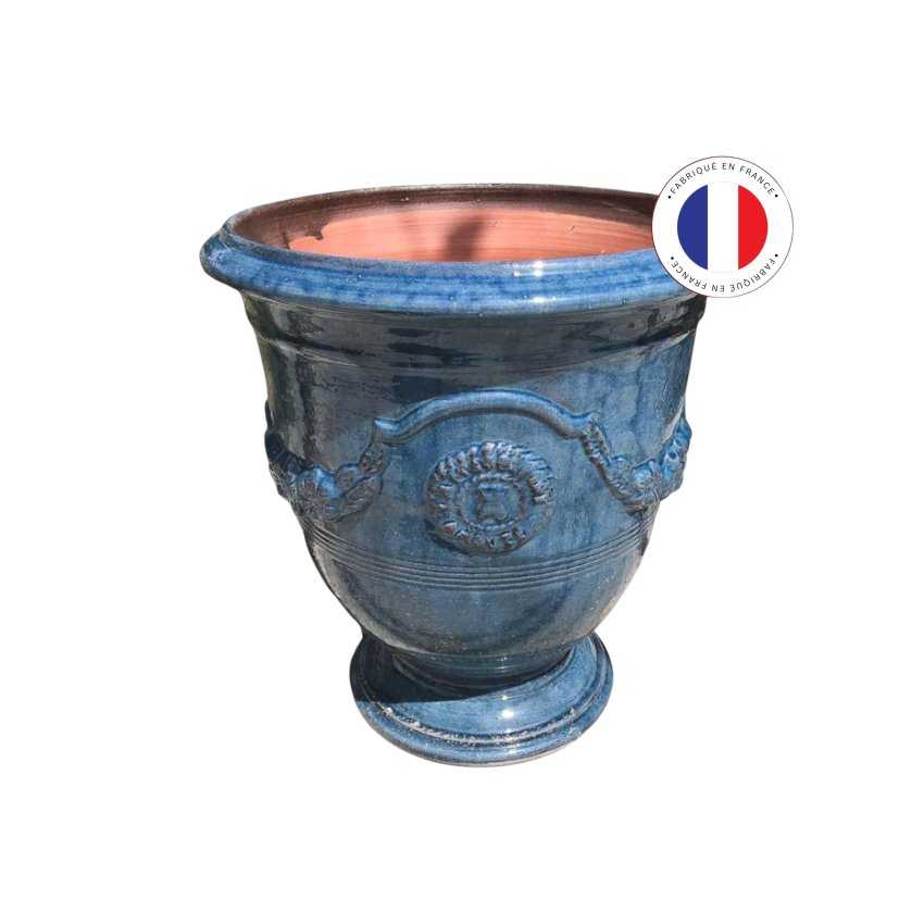 Materials of yesteryear: LAVENDER BLUE ANDUZE VASE N°5 H32