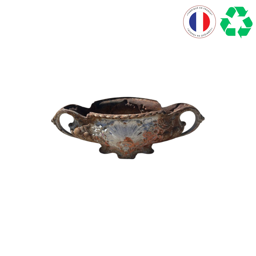 JARDINIERE EN FONTE ANCIENNE H14