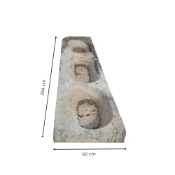 Matériaux d'Antan - AUGE EN PIERRE 3 BACS 294CM