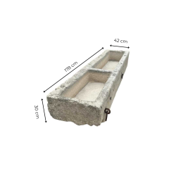 Materials of yesteryear: 2 STONE TROUGHS L178