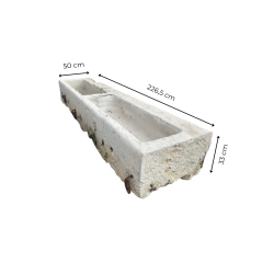 Materials of yesteryear: STONE TROUGH 2 BOWLS L226.5