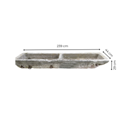 Materials of yesteryear: OLD TROUGH 2 STONE BOWLS L239