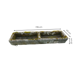 Materials of yesteryear: OLD STONE TROUGH 2 BOWLS L178