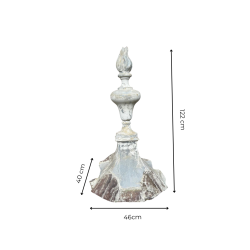 Materials of yesteryear: NINETEENTH-CENTURY ZINC FLAME FINIAL