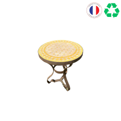 TABLE BASSE MOSAIQUE RONDE H41