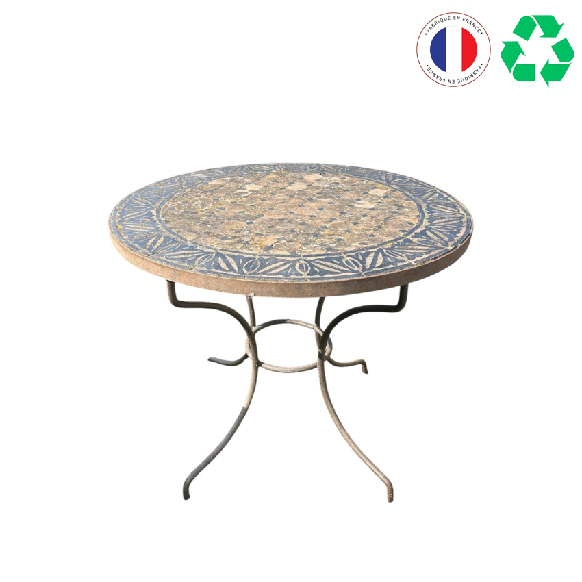 PETITE TABLE RONDE ZELLIGE D80