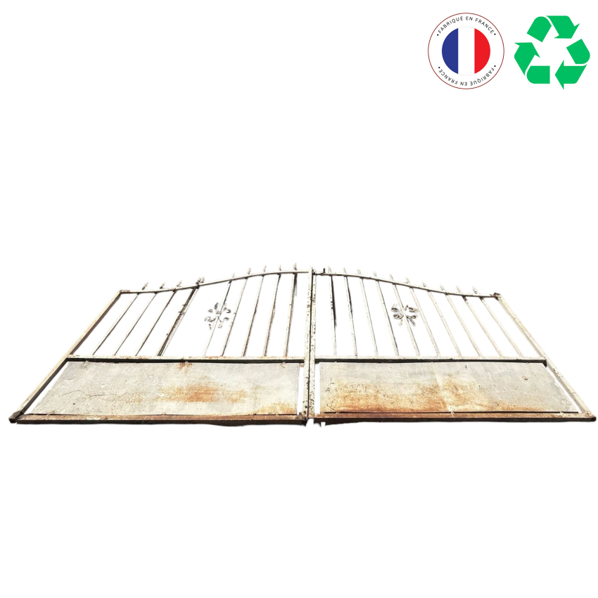 PORTAIL BLANC EN FER FORGE  H170