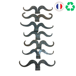 PENTURE MOUSTACHE EN FER (LOT DE 7)