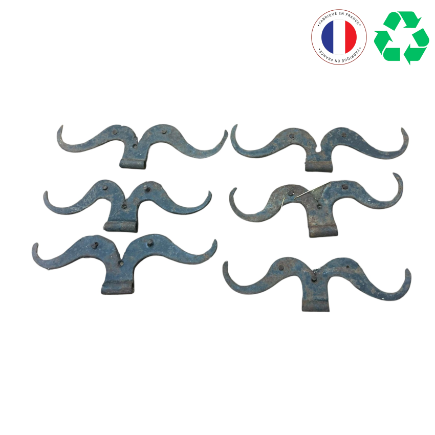 PENTURE EN FER MOUSTACHE (LOT DE 6)