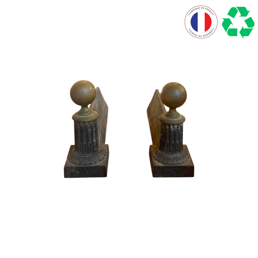 PAIRE DE CHENETS ANCIENS