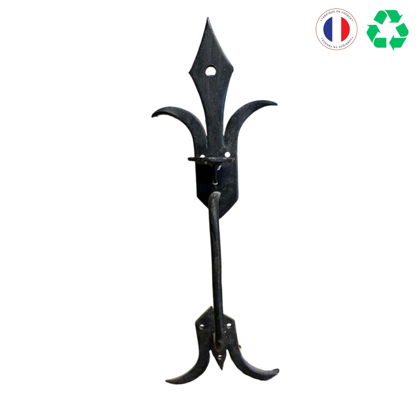 LOQUET POUCIER FLEUR DE LYS H30,5