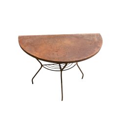 TABLE DEMI LUNE EN FER H77