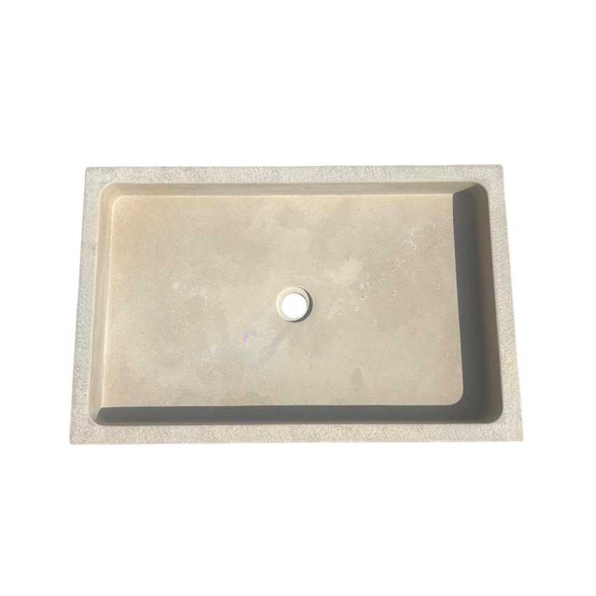 VASQUE BEIGE EN PIERRE L70
