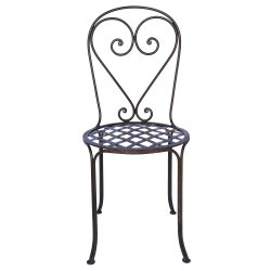 CHAISE COEUR EN FER