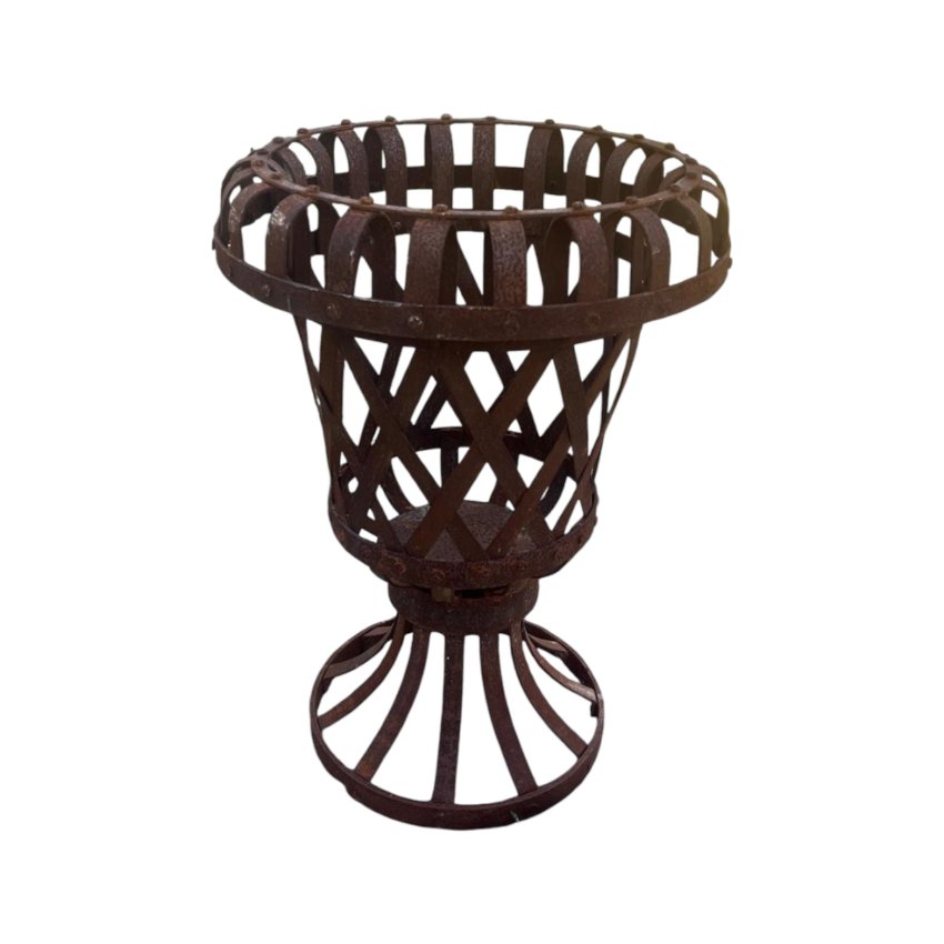 VASE MÉDICIS FERRONNERIE AJOURÉE H55