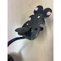 GRANDE POIGNEE LOQUET POUCIER EN FER FORGE