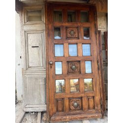 PORTE VITRÉE EN CHÊNE MASSIF AVEC CADRE