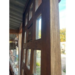 PORTE VITRÉE EN CHÊNE MASSIF AVEC CADRE