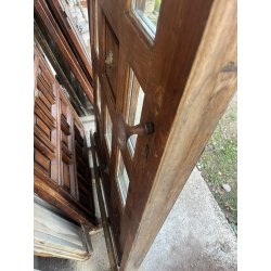 PORTE VITRÉE EN CHÊNE MASSIF AVEC CADRE