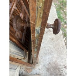 PORTE VITRÉE EN CHÊNE MASSIF AVEC CADRE