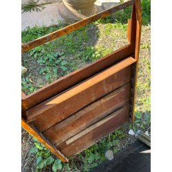 RIDEAU MOBILE DE CHEMINÉE ANCIEN EN FONTE ET FER FORGÉ A TIRAGE RÉGLABLE