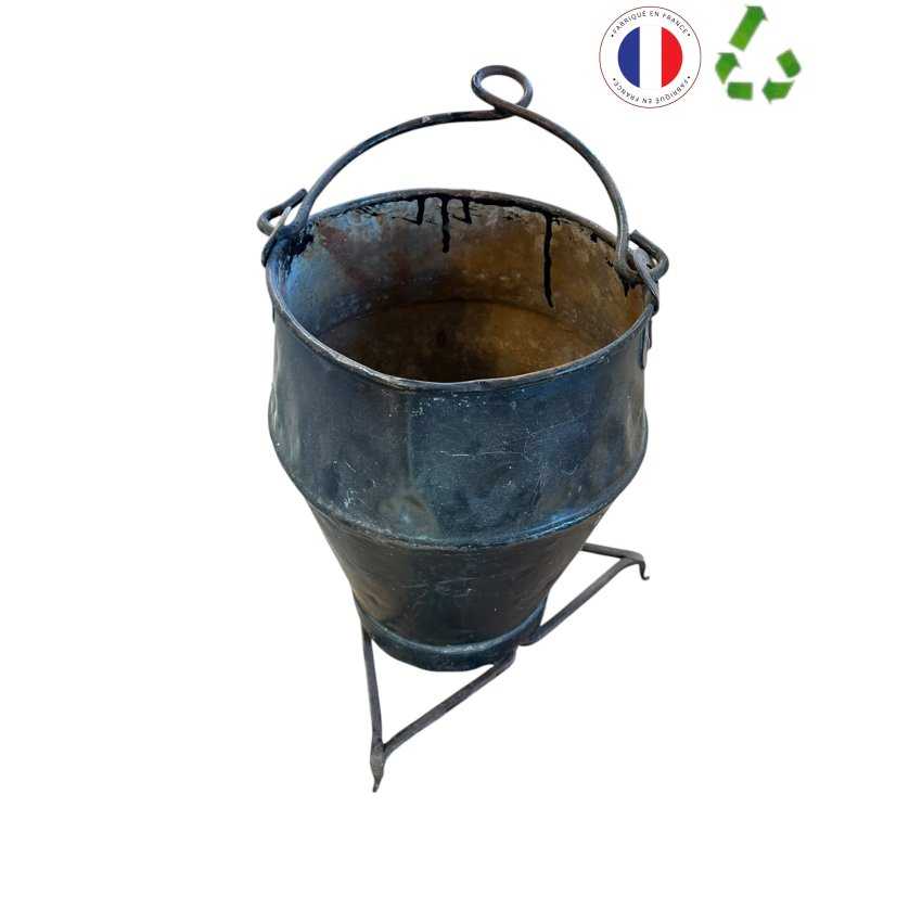SEAU CHARBON AVEC TREPIEDS