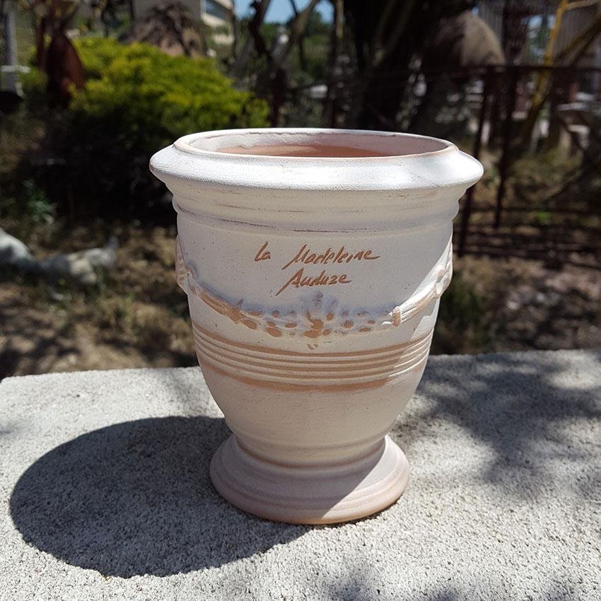 Matériaux d'Antan VASE ANDUZE BLANC CERUSE N°7 H14