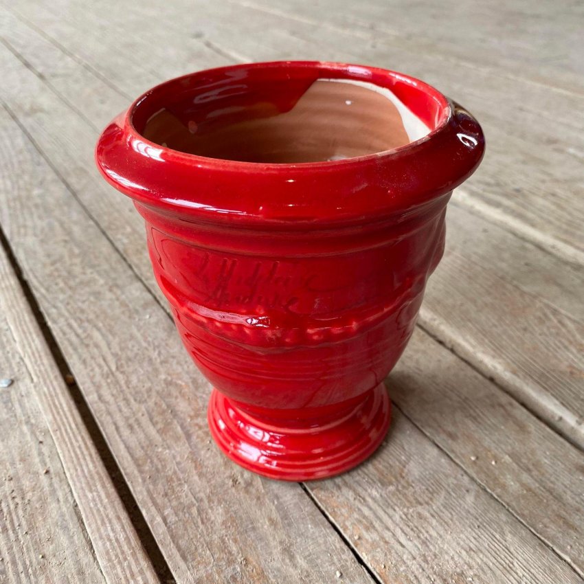 Matériaux d'Antan VASE ANDUZE ROUGE TOMATE N°7 H14