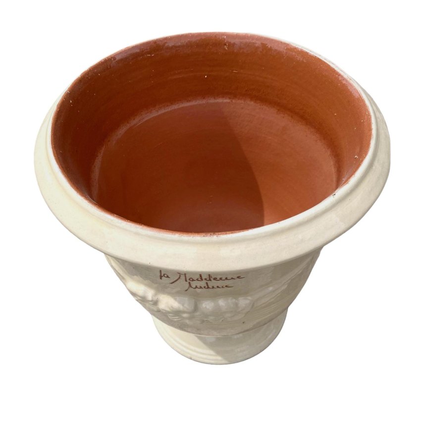 Matériaux d'Antan VASE ANDUZE BLANC IVOIRE N°5 H32
