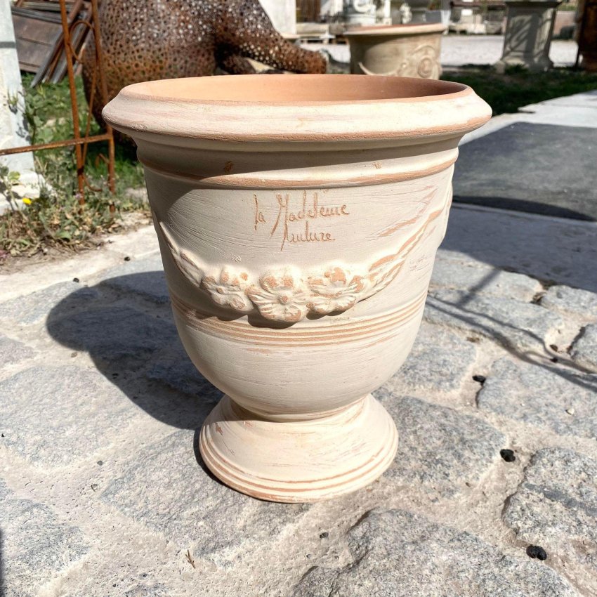 Matériaux d'Antan VASE ANDUZE BLANC CERUSE N°5 H32